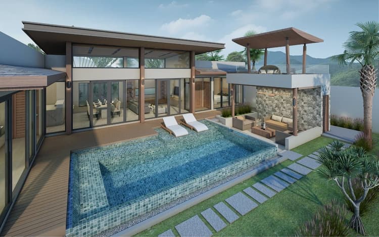 Natural Hill Pool Villa Koh Lanta main view