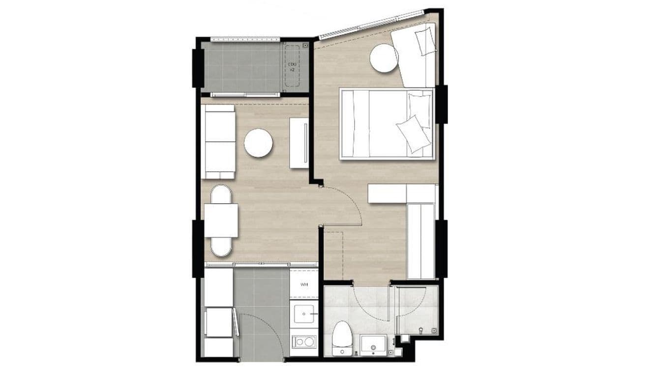 Floor plan 14 for 1BR