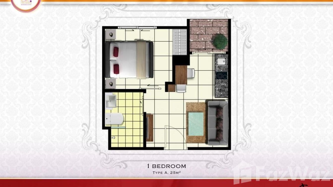 Floor plan 4 for 1BR